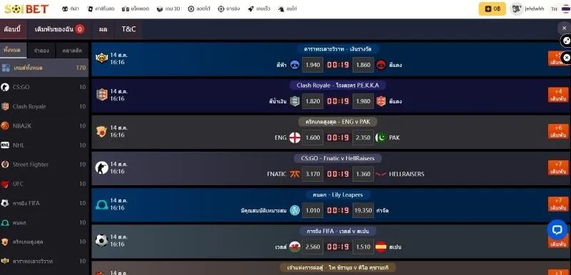 ความหลากหลายของล็อบบี้การเดิมพันกีฬาเสมือนจริง x5bet 