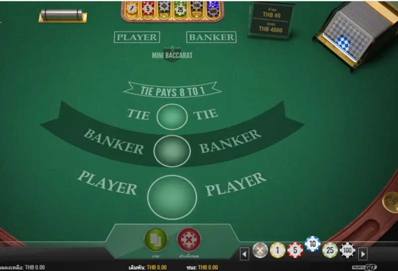 รีวิวเกม Mini Baccarat x5bet