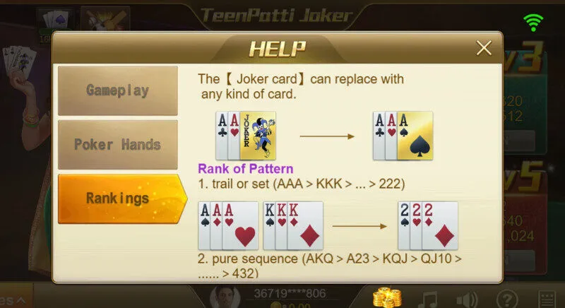 สิทธิพิเศษของผู้เล่นเมื่อเข้าร่วม TeenPatti Joker x5bet